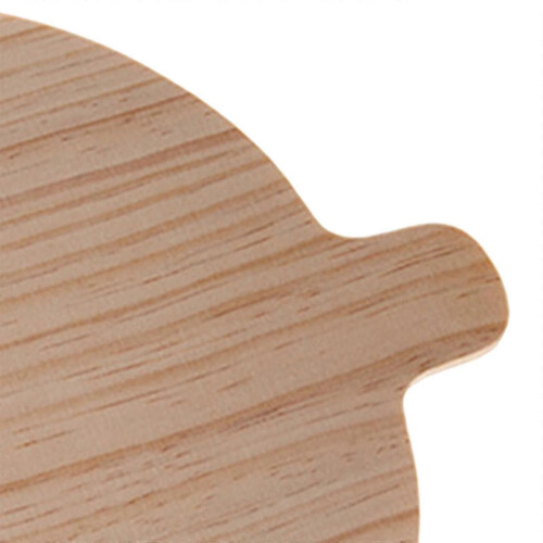 2 Pieces Pizza Peel Half Round Solid Wood Pizza Board for Vegetables Baking 2