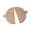 2 Pieces Pizza Peel Half Round Solid Wood Pizza Board for Vegetables Baking 2