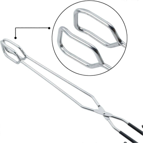 Pinces à ciseaux extra longues de 40 cm en acier inoxydable pour barbecue 1