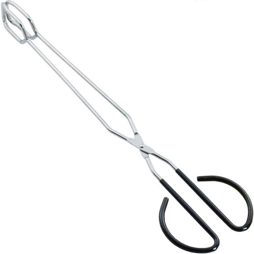 Pinces à ciseaux extra longues de 40 cm en acier inoxydable pour barbecue