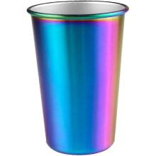 Gobelet en acier inoxydable - Gobelet en métal réutilisable - Gobelet empilable - Camping, randonnée,