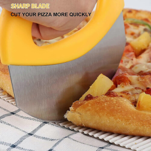 Coupe-pizza haut de gamme - Coupe-pizza multifonction avec housse de protection 2