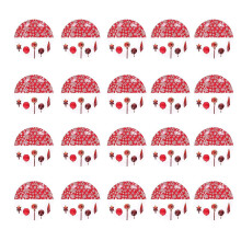 20pcs Christmas Plates Elegant Style Attractive Decorative Disposable Paper Tray for Home Party Prom