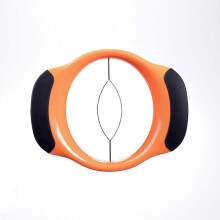 Good Grips - Cortador de mango - Cortador de frutas de acero inoxidable - Naranja y negro