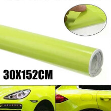 Rouleau de film adhésif jaune fluo, 1 pièce, 30 x 152 cm, accessoires pour voiture