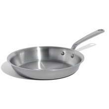 Stainless Steel 5 Ply Stainless Clad Professional Frying Pan Crafted in Italy Induction Compatible 10-Inch