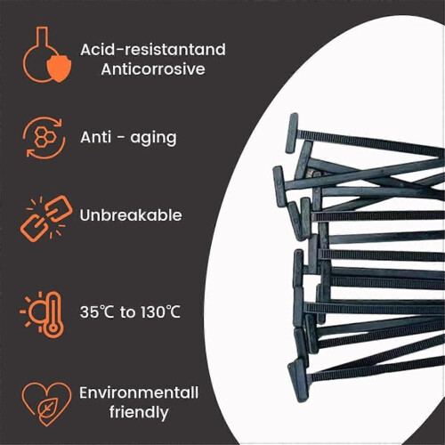 Universal Cable Tie Buckle, sturdy, selflocking, Nylon Cable Tie Holder, Multipurpose, UVresistant, 2