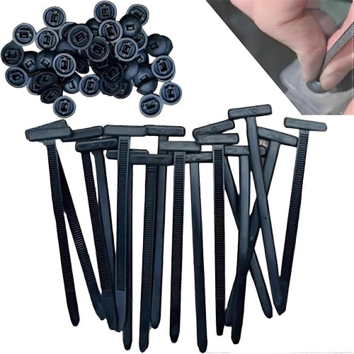 Universal Cable Tie Buckle, sturdy, selflocking, Nylon Cable Tie Holder, Multipurpose, UVresistant,