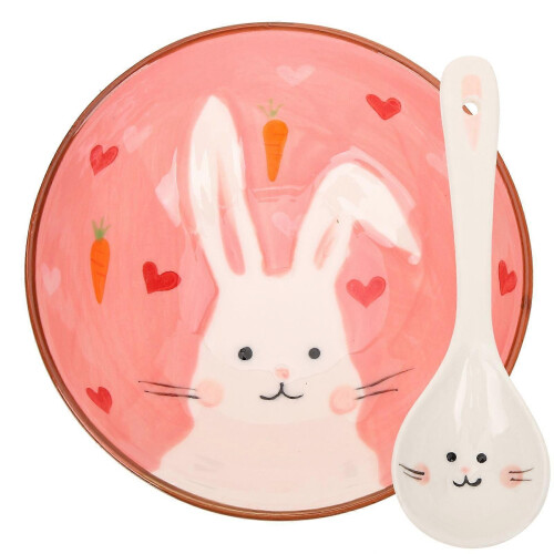 1 Set of Ceramic Tableware Kit Decorative Bowl Dish Spoon Set Single Person Tableware Kit