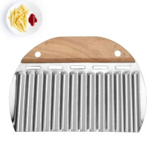 Cortador de papas fritas onduladas, cortador de papas fritas onduladas, cortador de verduras de acero