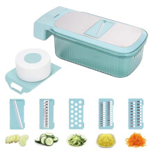 Mandolina rebanadora de alimentos ajustable para uso multiusos en la cocina