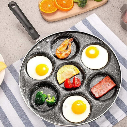 Non-stick Omelette Pan for Breakfast 7-hole Lazy Pan 2