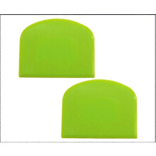 Lot de 2 grattoirs à pâte en plastique, grattoirs de qualité alimentaire, coupe-pâte flexible, multi-usages