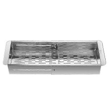 Colador de acero inoxidable para fregadero - Lavar verduras y frutas, escurrir pasta cocida