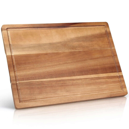 Solid Acacia Wood Large Thick Cutting Board for Kitchen Meat Serving Cheese Board