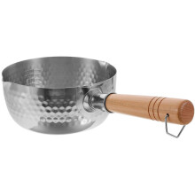 Marmite à soupe japonaise avec bec verseur, fond rond, cercles surélevés, chauffage uniforme, 36 x 18