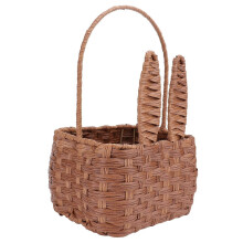 Panier de pique-nique en rotin, design pratique, conteneur de rangement, utilisation pour les sorties