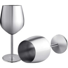 Verre à vin, 2 verres à cocktail en acier inoxydable