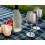 Copa de vino, 2 copas de cóctel de acero inoxidable 2