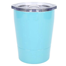 Tasse à café compacte en acier inoxydable de 227 ml, tasse à eau portable avec couvercle pour la maison,