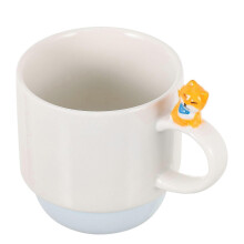 Ceramic Teacup Home Tea Cup Blue Round Holds Hot Beverages 1Pcs