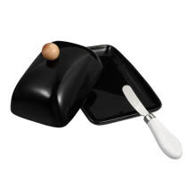 Boterbewaarschaal met deksel voor huwelijken, elegante stijl, 1 set