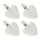 Prevent Curtain Flying Tablecloth Clips Smooth Tablecloth Surface Simple Shape 8.00X4.00X1.30CM 4Pcs 2