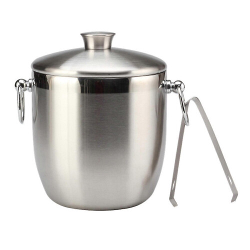 3L Eiskübel mit Eiszange Eiswürfelbehälter für Bar Restaurants Party 1