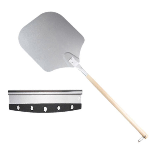 35" Peel Transfer Spatula Shovel Paddle Long Wooden Handle 2