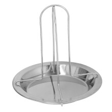 Grille de rôtissoire verticale en acier inoxydable pour poulet, épaississante et antiadhésive, avec