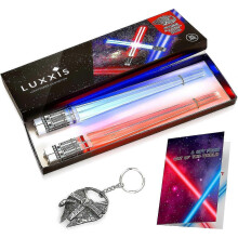 Lichtschwert-Essstäbchen, leuchtende Essstäbchen für Star Wars-Geschenke, Set mit Themenparty-Spaß [2