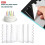 6Pcs Clear Acrylic Cake Scraper Patterned Edge Scraper for Baking Fondant 2