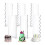 6Pcs Clear Acrylic Cake Scraper Patterned Edge Scraper for Baking Fondant 4