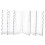 6Pcs Clear Acrylic Cake Scraper Patterned Edge Scraper for Baking Fondant 3