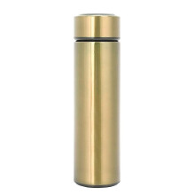 Bouteille d'eau isotherme en acier inoxydable de 500 ml avec LED et mesure de la température