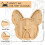 Plateau de charcuterie Bouledogue Français, 30 cm 3
