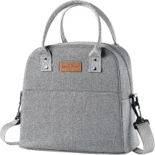 Petit sac isotherme, sac à lunch, sac thermique, sac isotherme (gris)