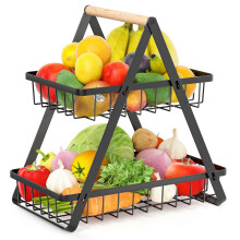 Corbeille à fruits améliorée pour comptoir de cuisine, support de rangement de fruits de grande taille,