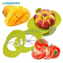 Cortador de manzanas, cortador de frutas 4 en 1 con rebanador, cortador de peras, cortador de mangos,