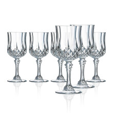 Longchamp 5,5 ounce all-purpose glas, set van 6, 6 stuks (verpakking van 1), helder