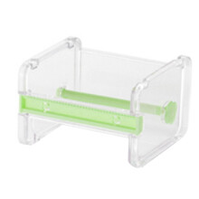 Distributeur de ruban adhésif Washi transparent, 2 barres dentelées, en plastique ABS, empilable