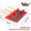 2-in-1 silicone spoon holder - red - color box 2