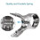 6 clips de acero inoxidable (16 cm) 2