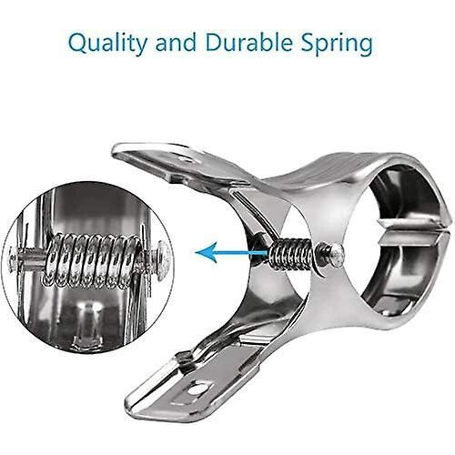 6 clips de acero inoxidable (16 cm) 1