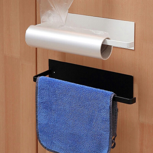 1 porte-serviettes de cuisine noir, 1 paquet 1