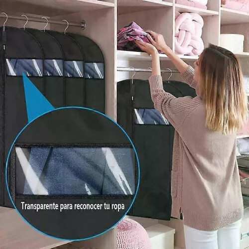 Ensemble De 6 Porta Trajes 60x100 Funda Robe Saco Camisa Ropa 2