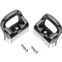 Lot de 2 poignées de rechange pour autocuiseur, support latéral, poignées en bakélite noires
