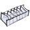 Boîte de rangement pliable pour vêtements avec compartiments en maille et 7 compartiments 1