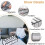 Boîte de rangement pliable pour vêtements avec compartiments en maille et 7 compartiments 3