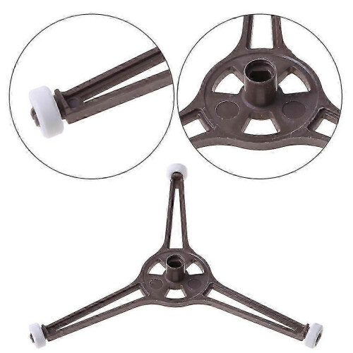 Bandeja triangular para horno microondas, placa de vidrio plana de 24,5 cm. 2